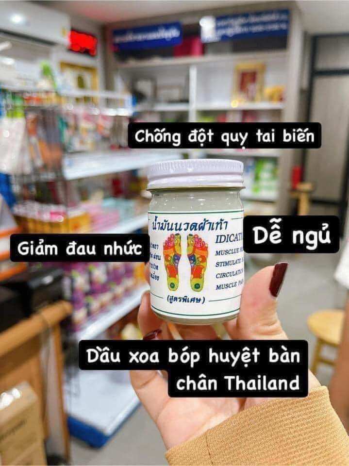Dầu xoa bóp bàn chân thái lan