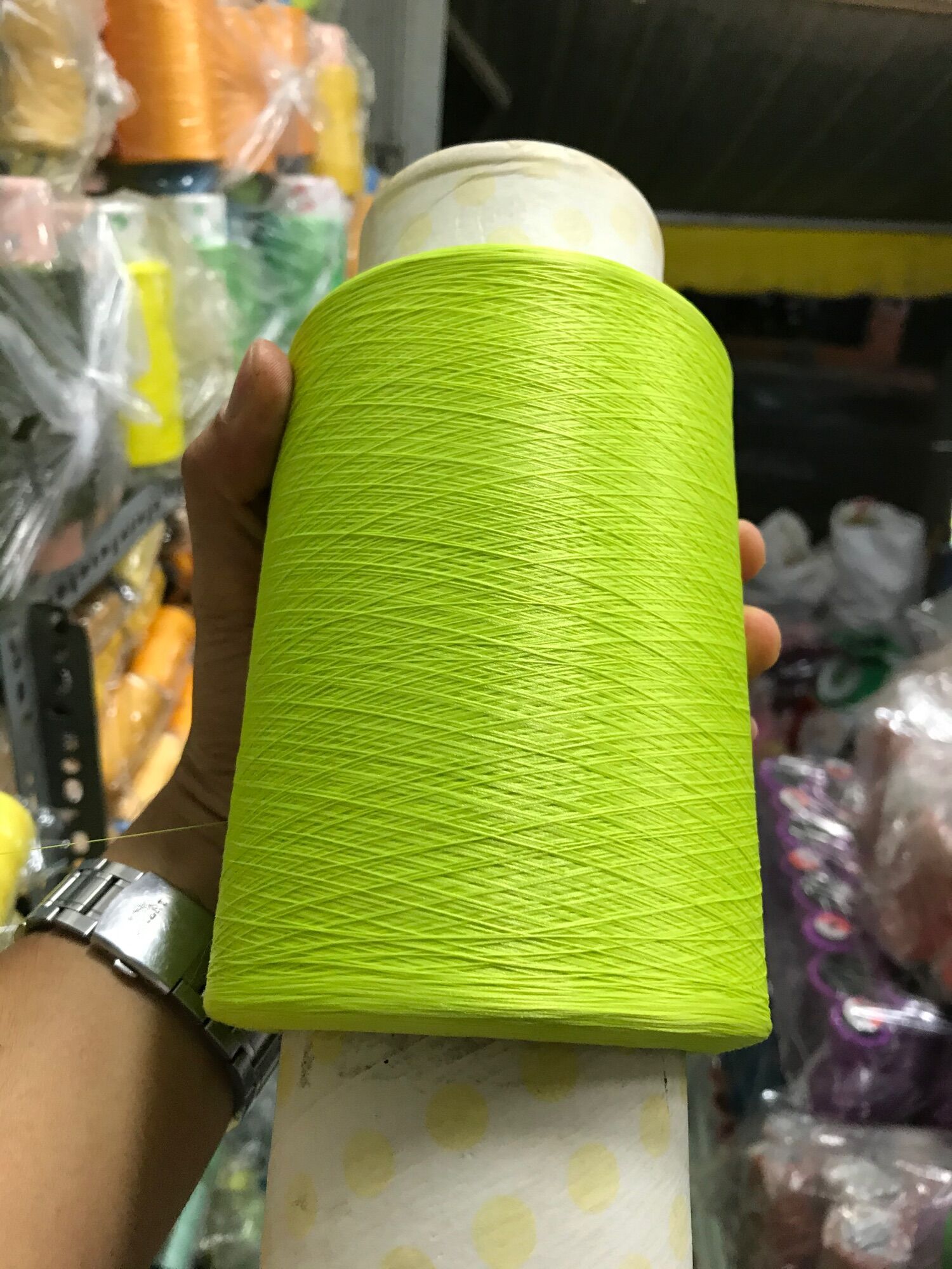 [HCM]Tơ vắt sổ 150D màu xanh đọt chuối non