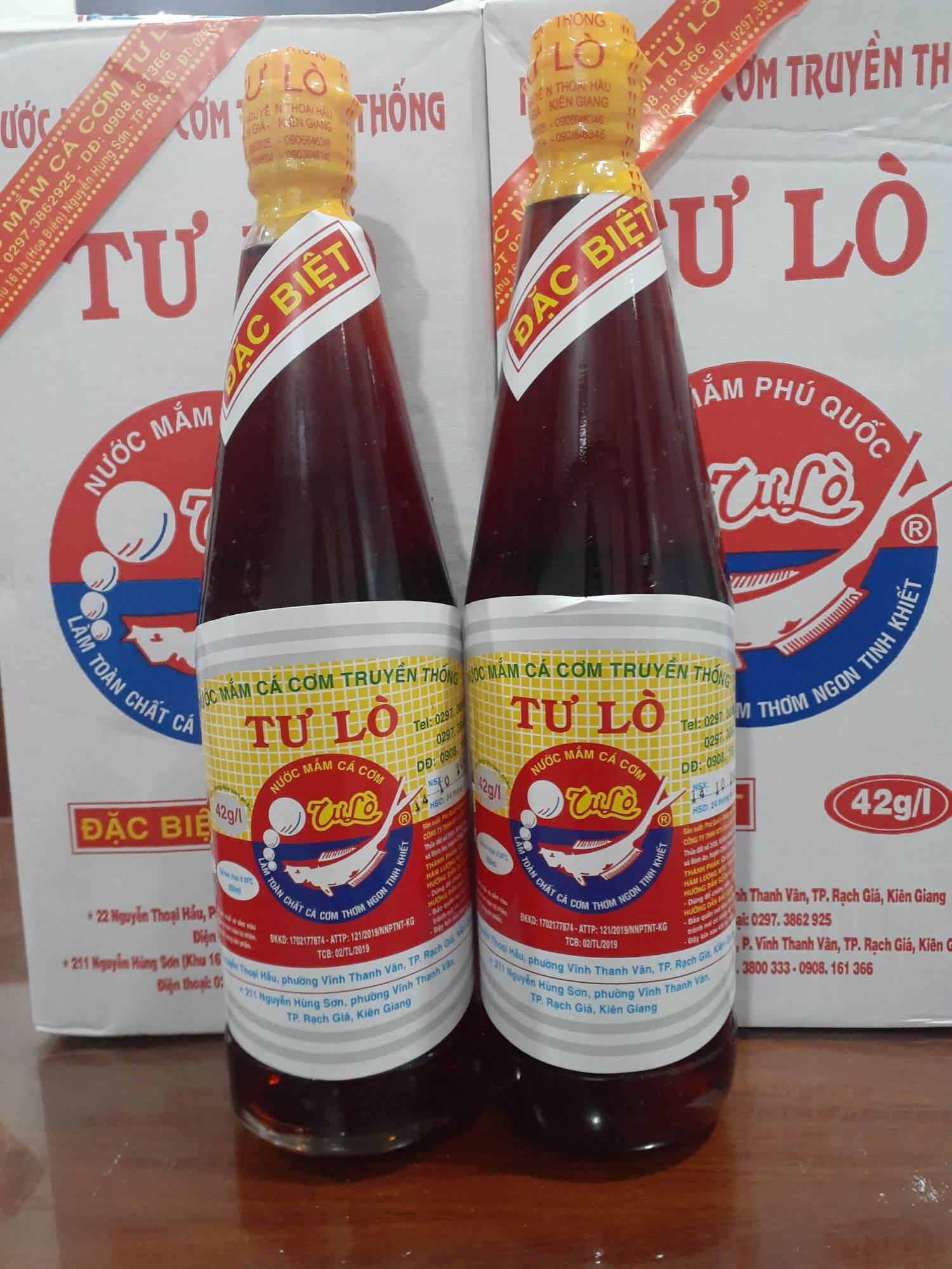 Nước mắm cá cơm truyền thống Tư Lò Kiên Giang 42 đỗ đạm