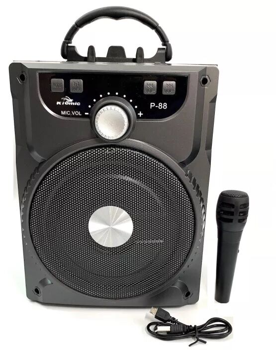 [Tặng Kèm 1 Micro] Loa Bluetooth Di Động Karaoke P.88 Minchan - Loa Kéo Âm Thanh Cực Hay - Loa Mini - Loa Vi Tinh - Loa Máy Tính - Loa Xách Tay P-88 KIOMIC (chọn màu)