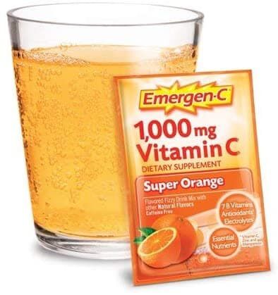 Bột sủi C Emergen-C Vitamin C 1000mg Super Orange