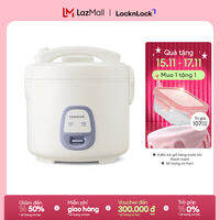 Nồi cơm điện Locknlock Electric rice cooker EJR462IVY công suất 700W dung tích1.8L - Màu ngà