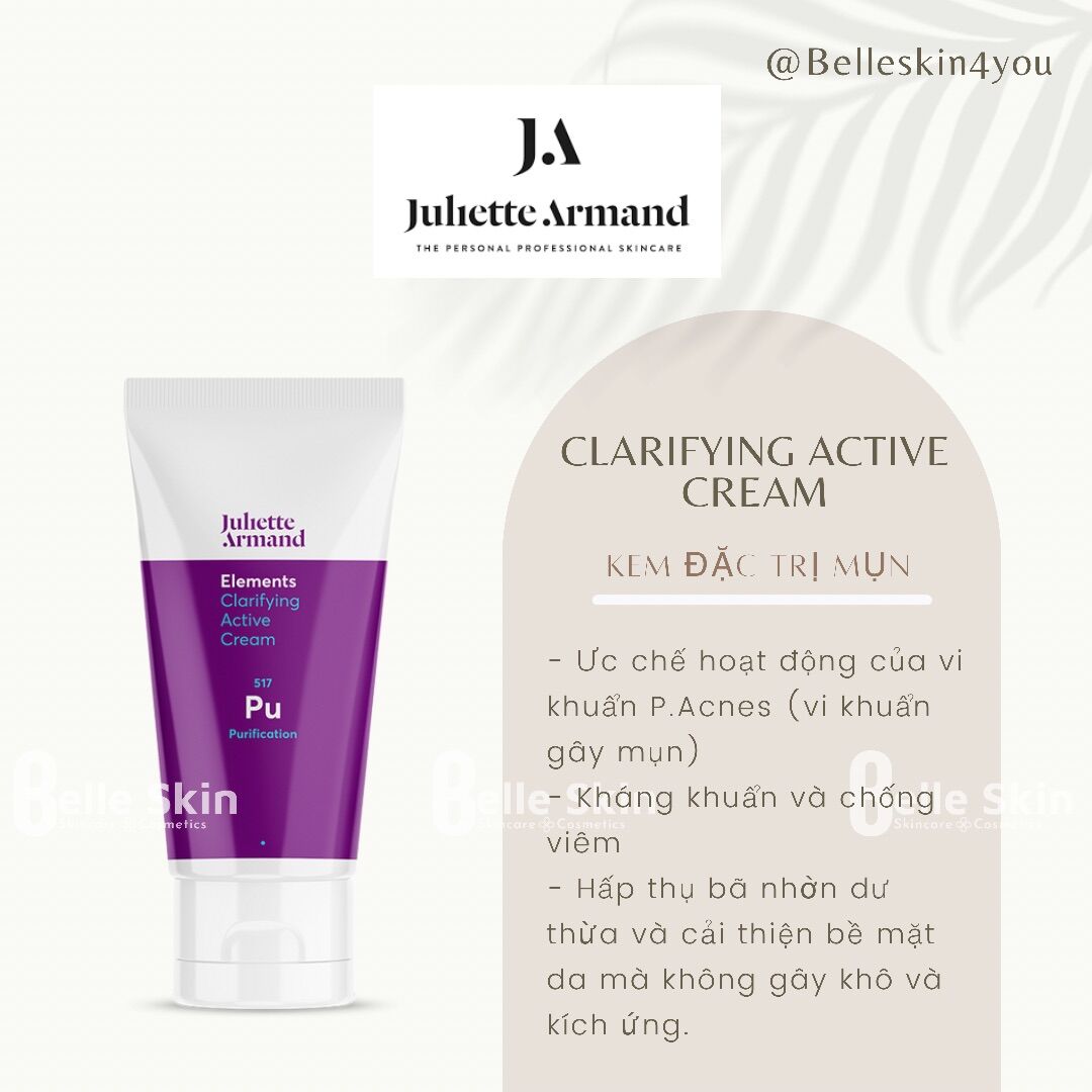 Kem giảm mụn Juliette Armand Clarifying Active Cream 50ml