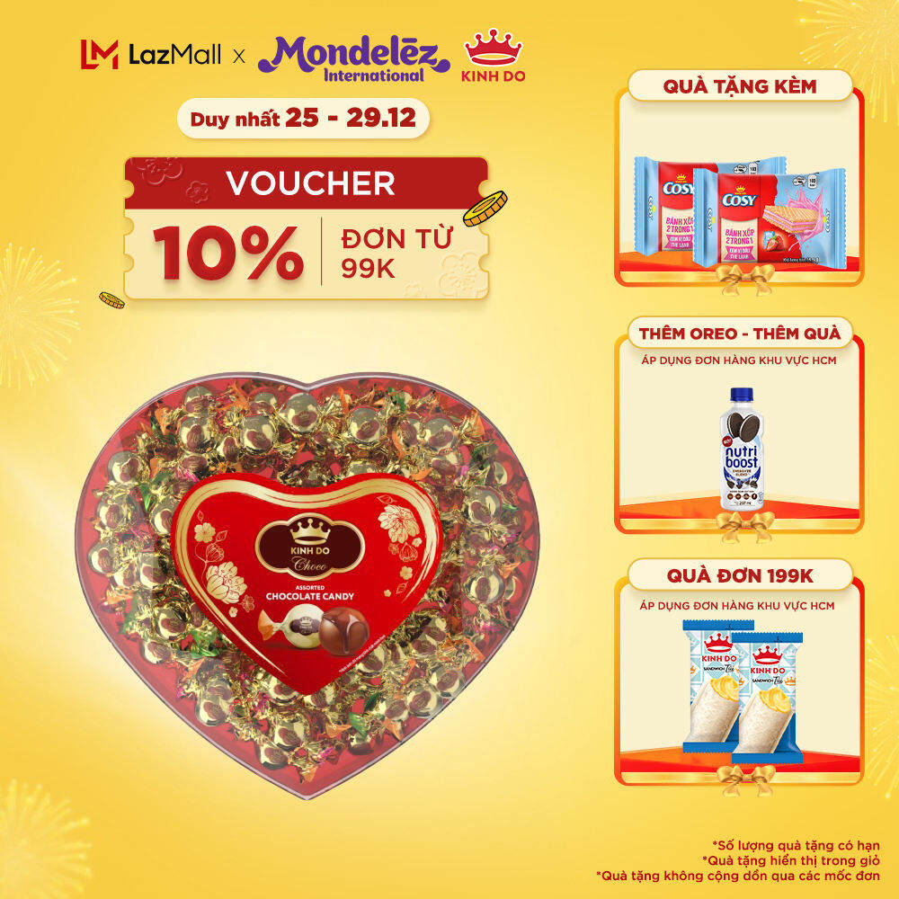 Hộp quà Tết Sôcôla Thập Cẩm Kinh Đô Choco 138g