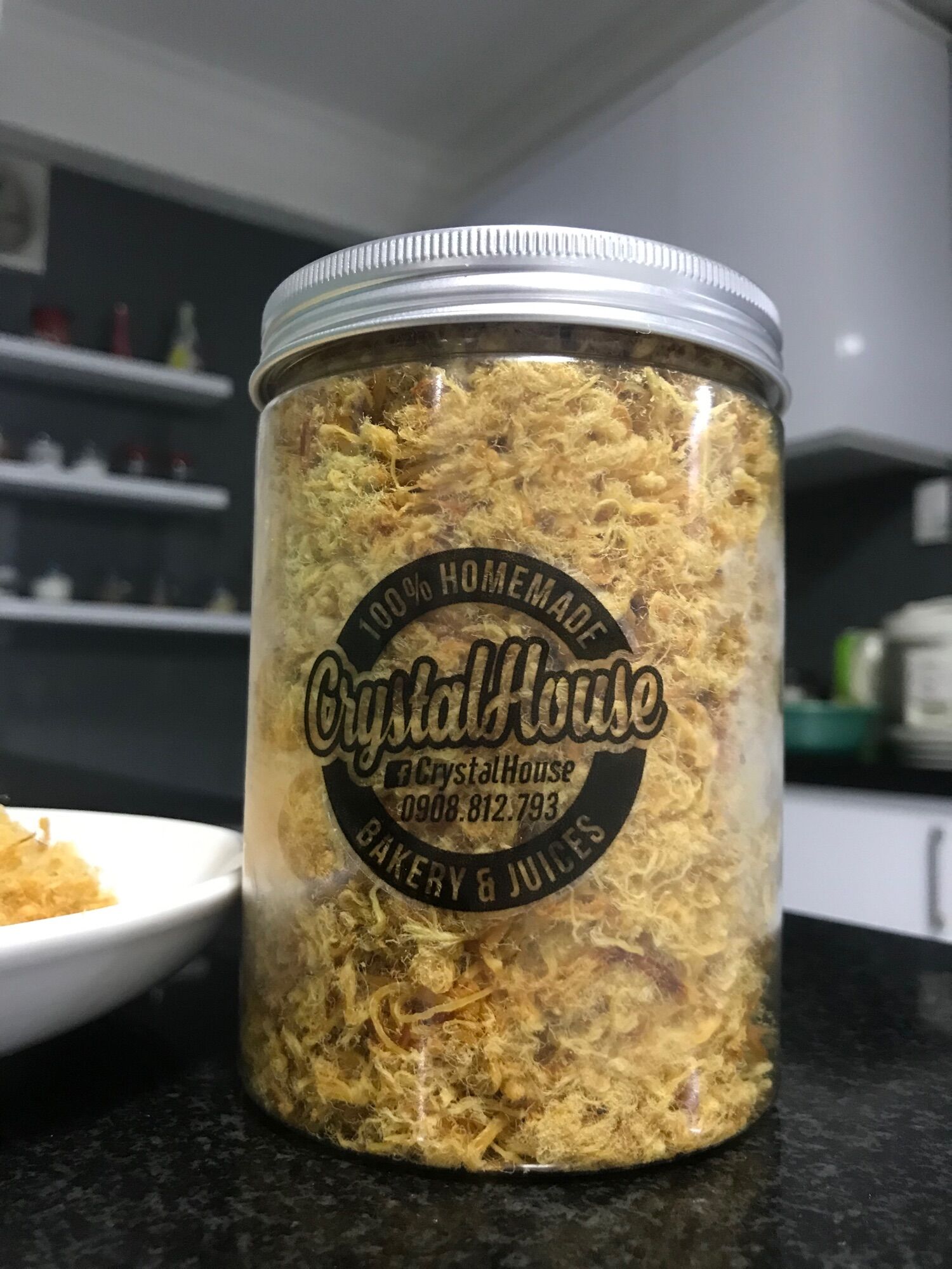 Chà bông heo xù cao cấp- đặc biệt không chất phụ gia và chất bảo quản-200g
