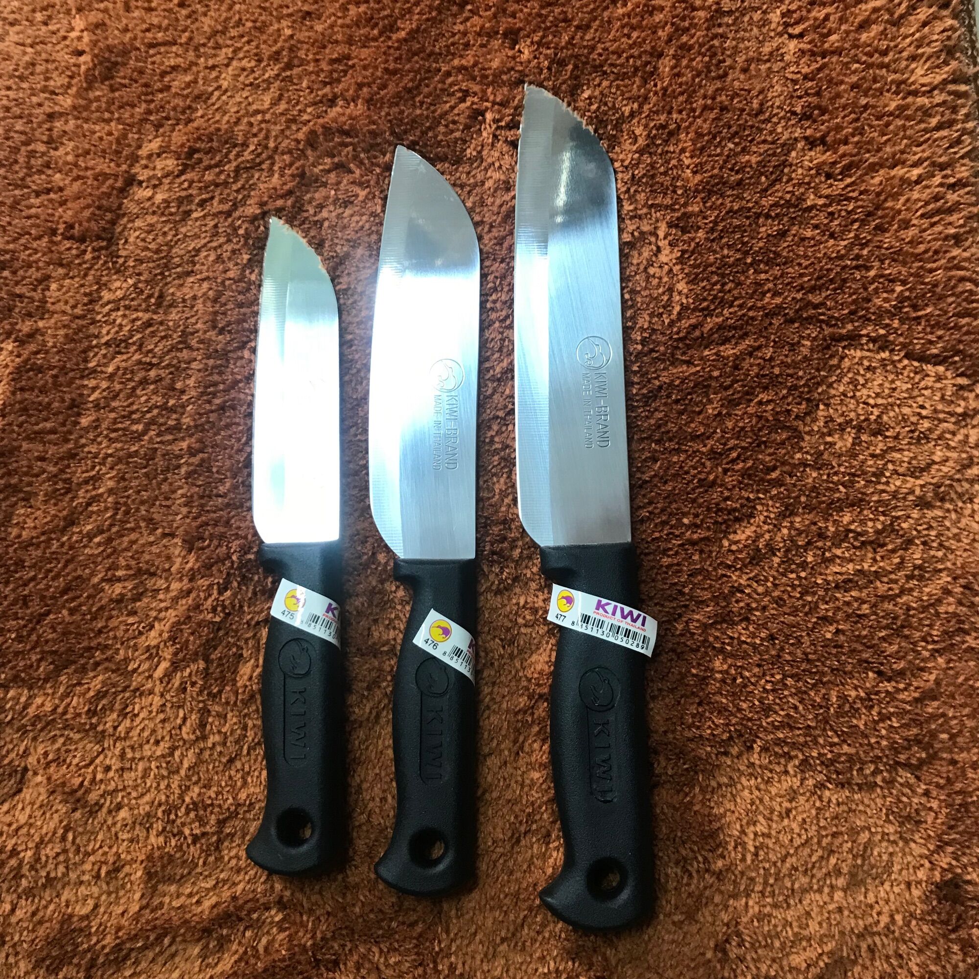 DAO INOX KIWI THÁI LAN CÓ 8 CỠ GỌT THÁI CHẶT GÀ