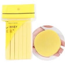 Bông nở rửa mặt bọt biển Chivey (túi 12 miếng)