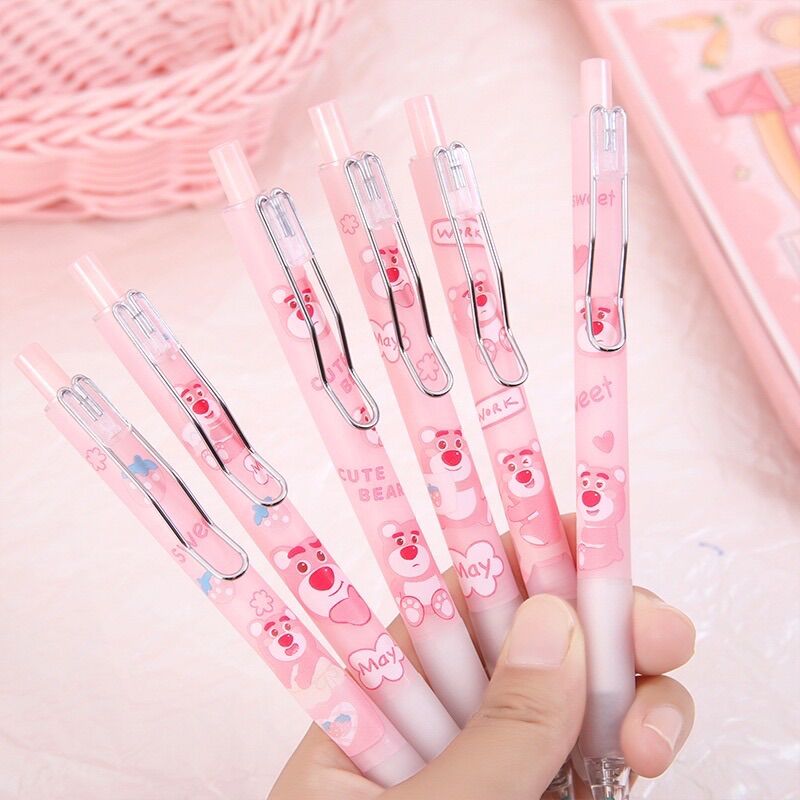 BÚT MỰC ĐEN GẤU DÂU LOTSO