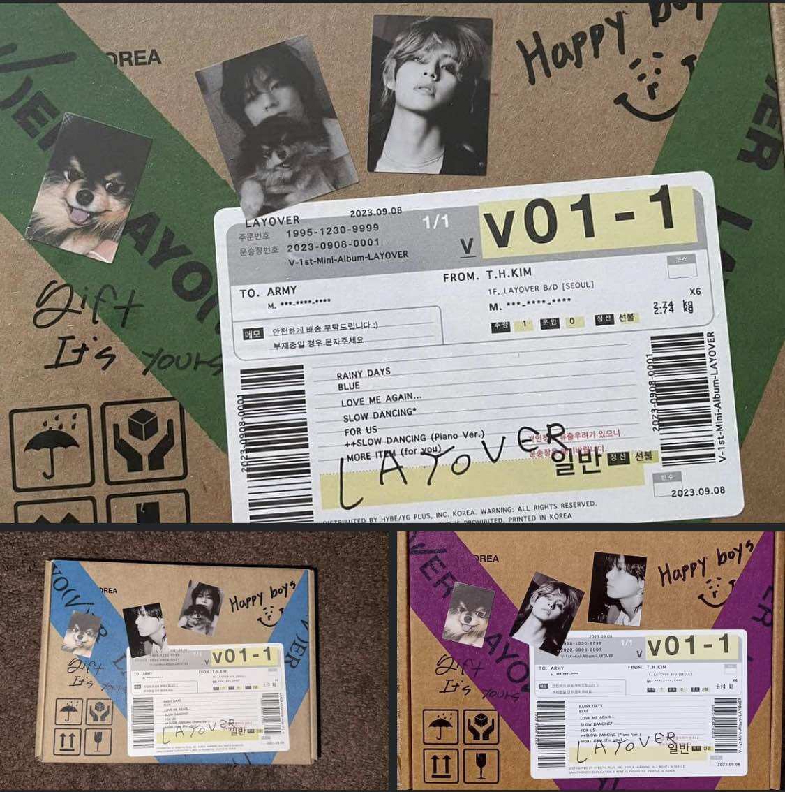 Sẵn- album bts v taehyung layover v solo layover nguyên seal