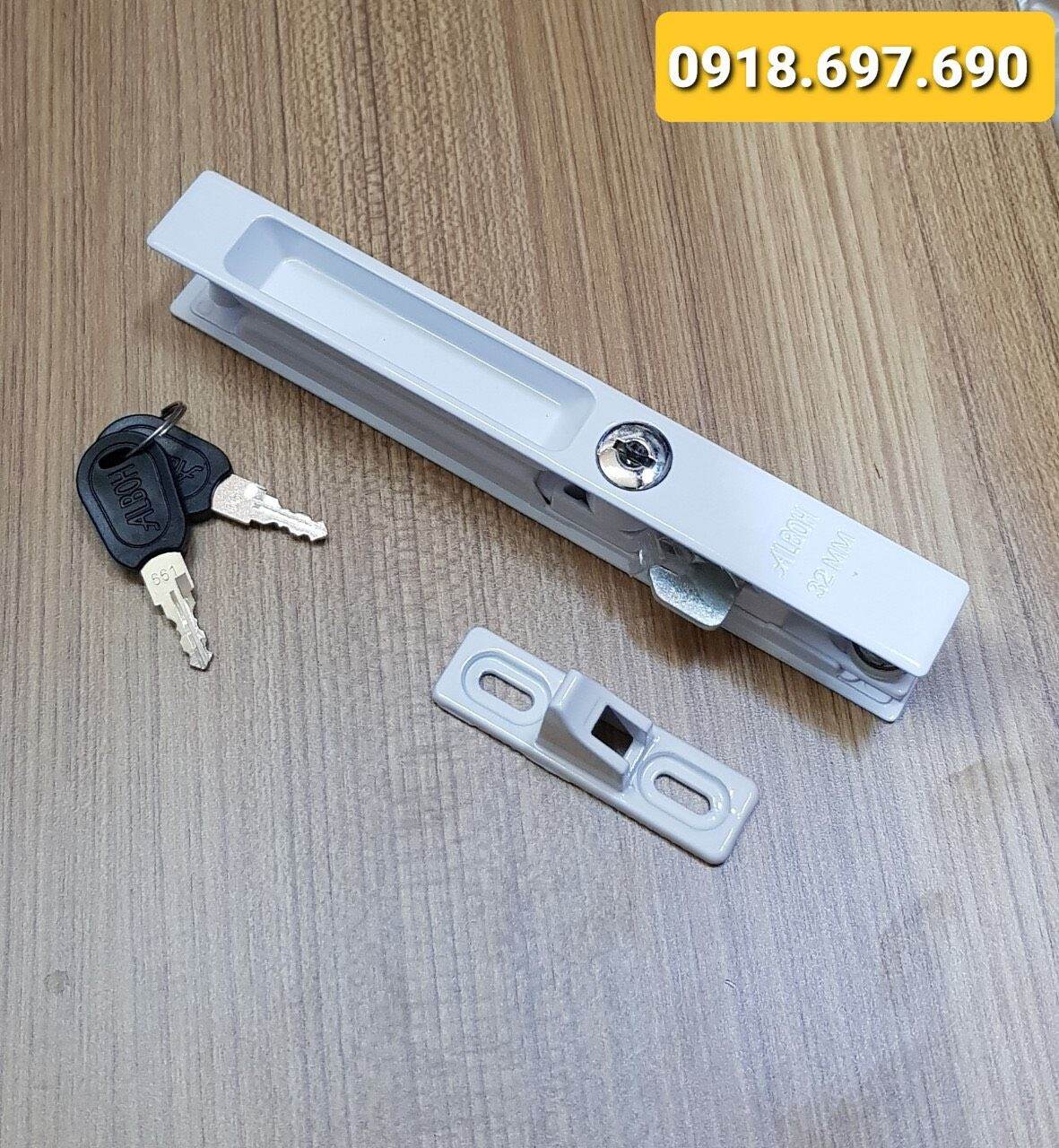 Khoá cửa đi nhôm lùa alboh loại tốt