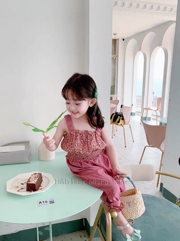 Set 2s quần đũi nơ cho bé gái