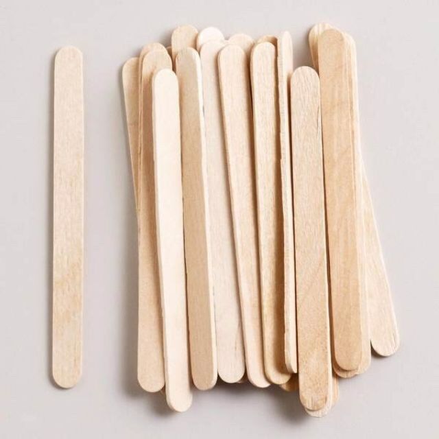 Que gỗ-que kem trộn bột handmade nhà bột.