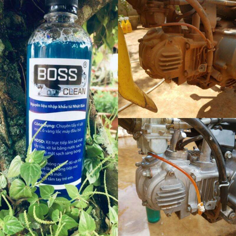 Dung dịch tẩy lốc máy gầm oto BOSS 500ml