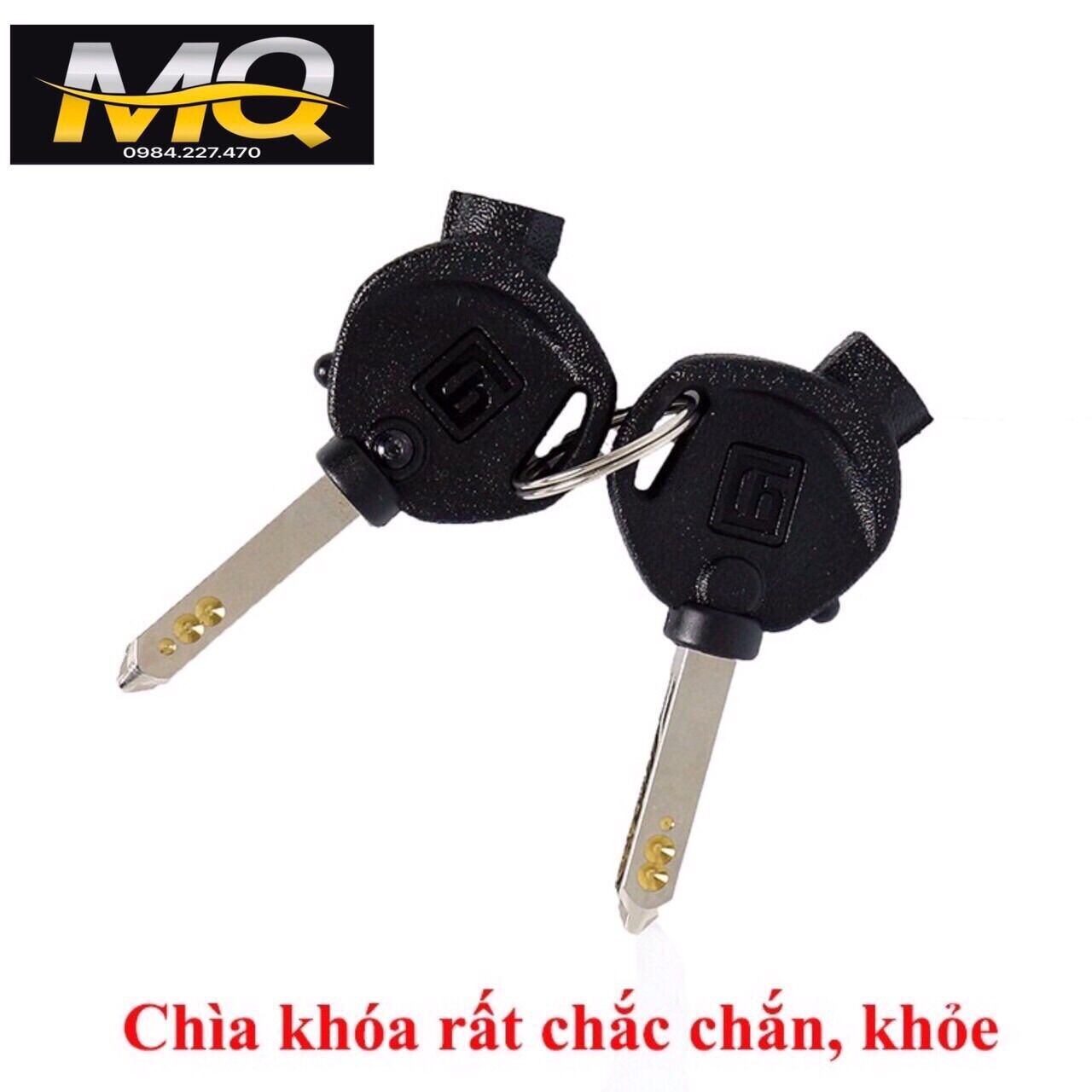 Bộ Ổ Khoá Xe Máy WAVE S100cc - WAVE RS100cc 6 Cạnh (Khoá Điện + Khoá Yên ) ( Xem Ảnh + Video)
