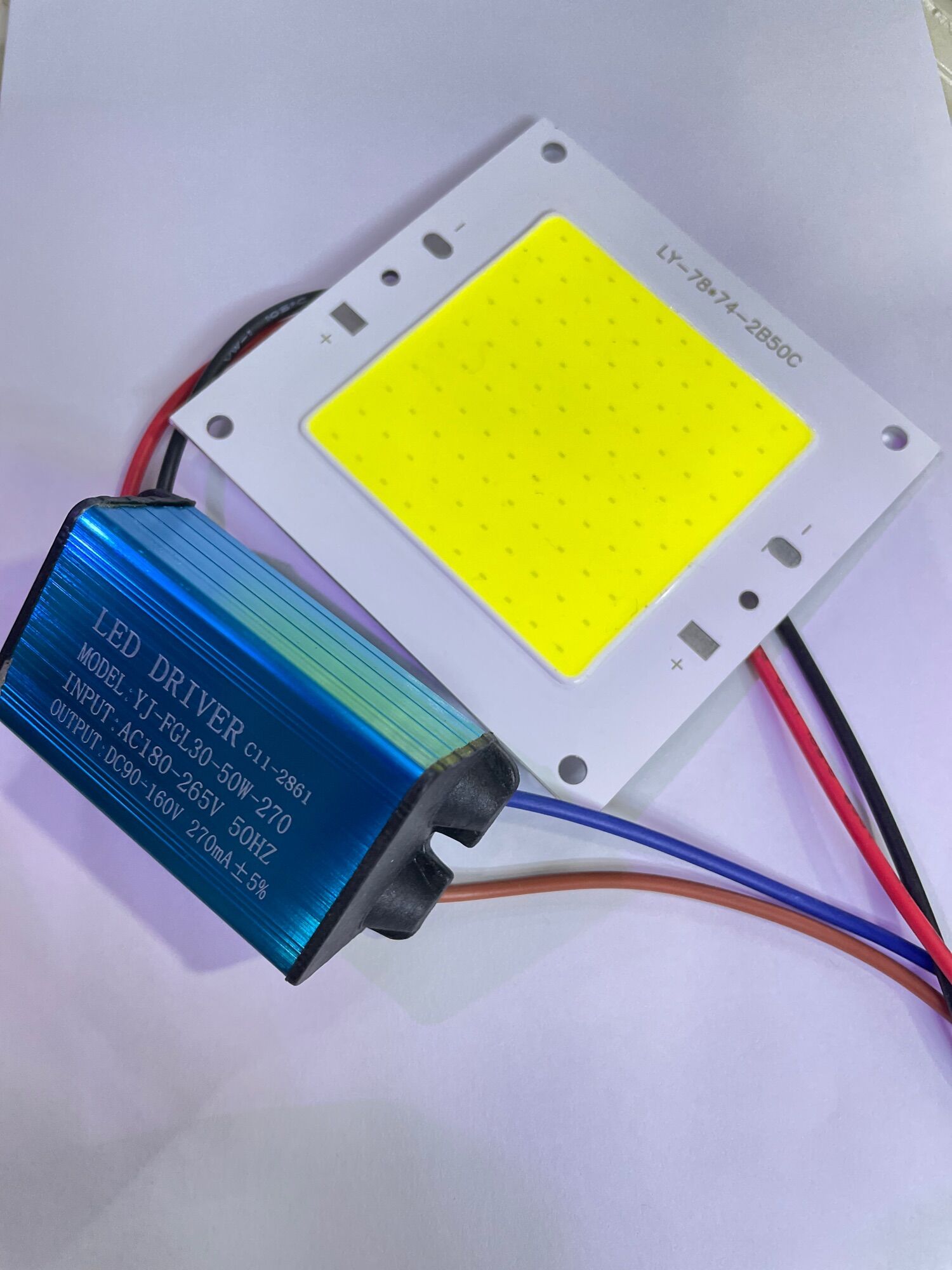 Set chip led+ chấn lưu 50w