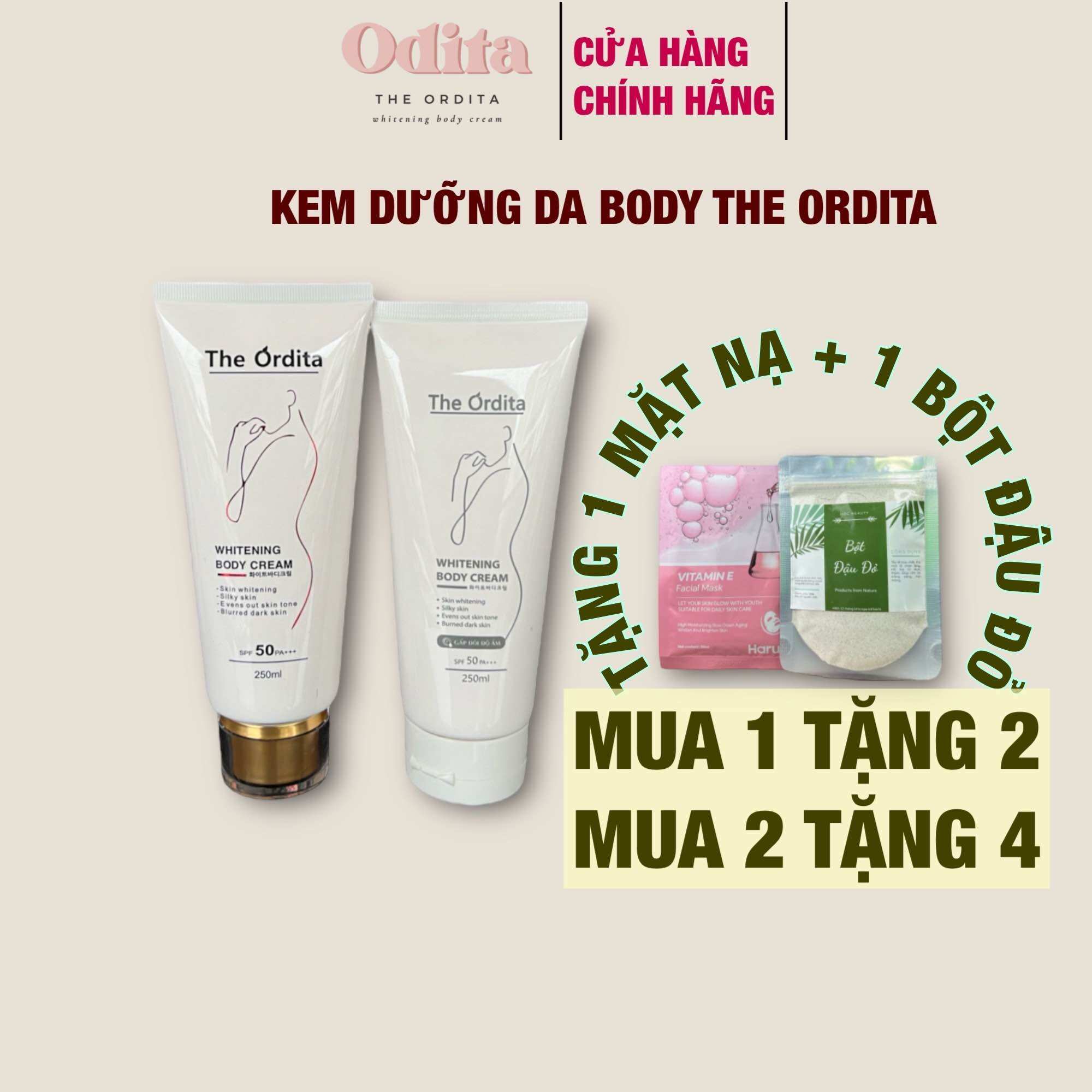 Kem body dưỡng trắng The Ordita