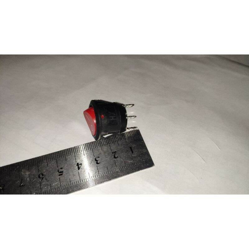 Công tắc bập bênh tròn đỏ - ON-OFF 2/3 chân