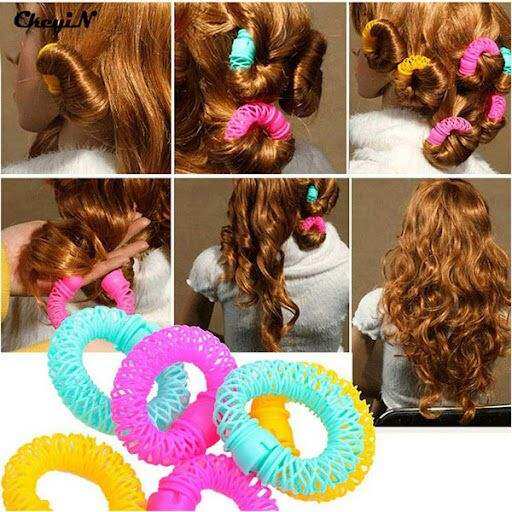 Lô uốn tóc lò xo không nhiệt • Túi có 6 cái