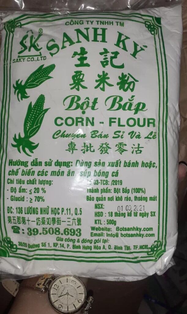 Bột bắp sanh ký 500gr