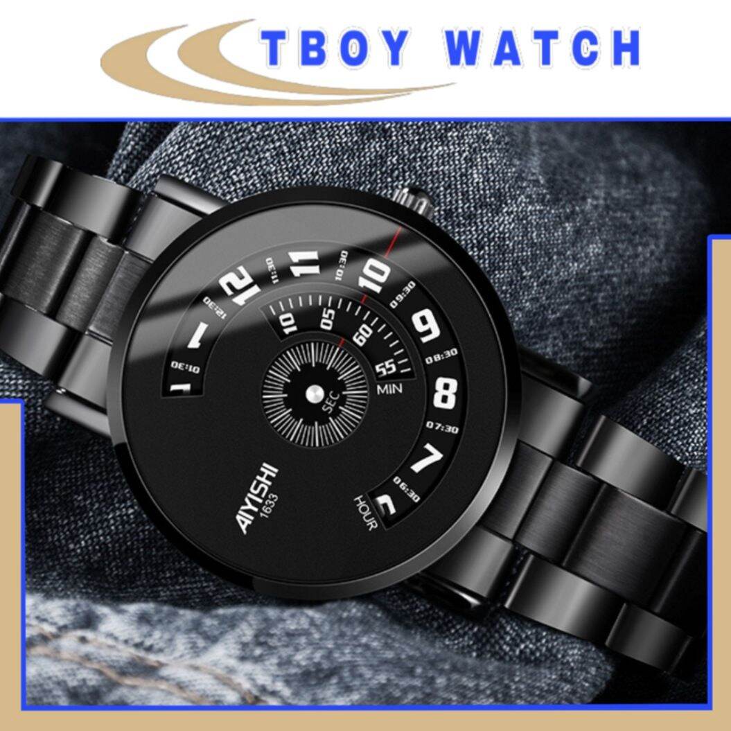 Hàng Độc Lạ | ĐỒNG HỒ NAM AIYISHI 1633 KIM DỌC độc đáo - Chạy trục số không kim Chính Hãng