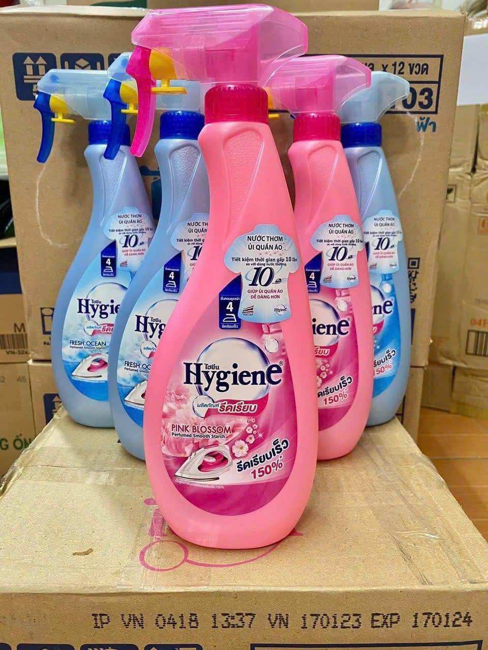 Nước thơm xịt ủi quần áo hygiene thái lan