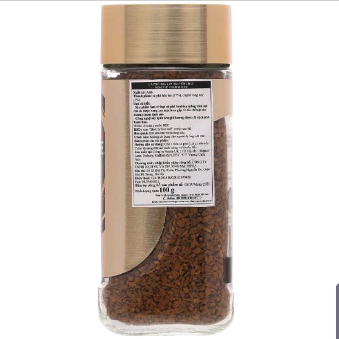 Cà phê hòa tan cao cấp Nestcafe Gold Blend 100g