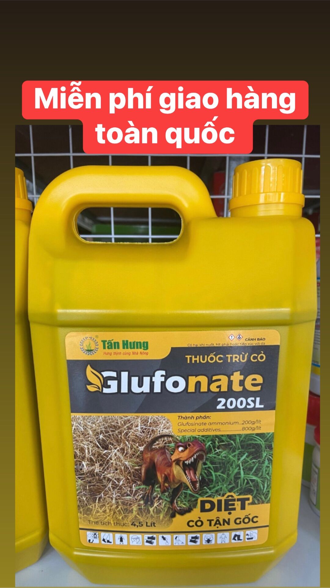  Thuốc trừ cỏ  can 4,5 lít  lưu dẫn cháy sạch cỏ diệt cỏ tận gốc lưu dẫn cao hiệu quả lâu dài và bền với thời gian 