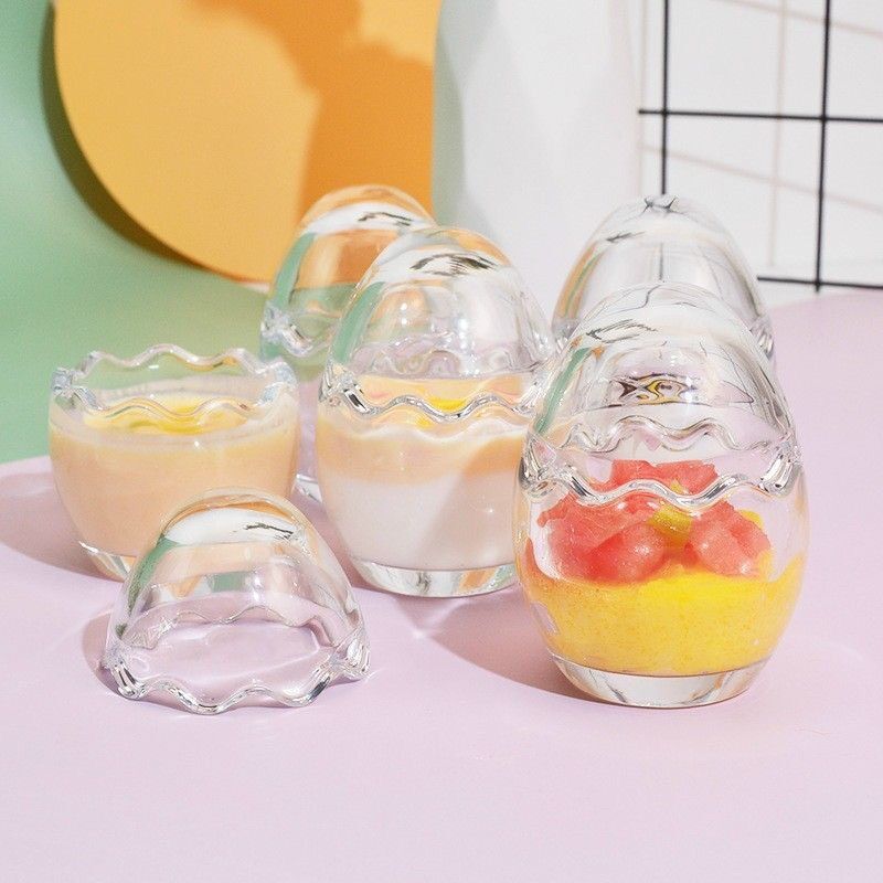 Hủ thuỷ tinh trứng làm pudding cho bé