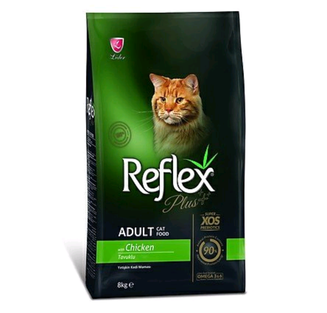 Thức ăn hạt Reflex Plus Adult with Chicken cho mèo vị thịt gà túi 1,5kg