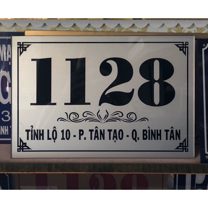 Bảng số nhà mica 20*30