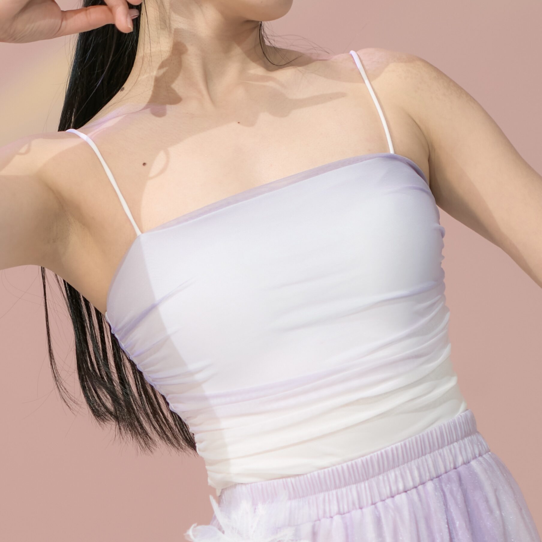 SOSO Classical Dance Costume Womens Gauze Clothes Gradual Pearl Luster Irregular Dance Outfit New Ch