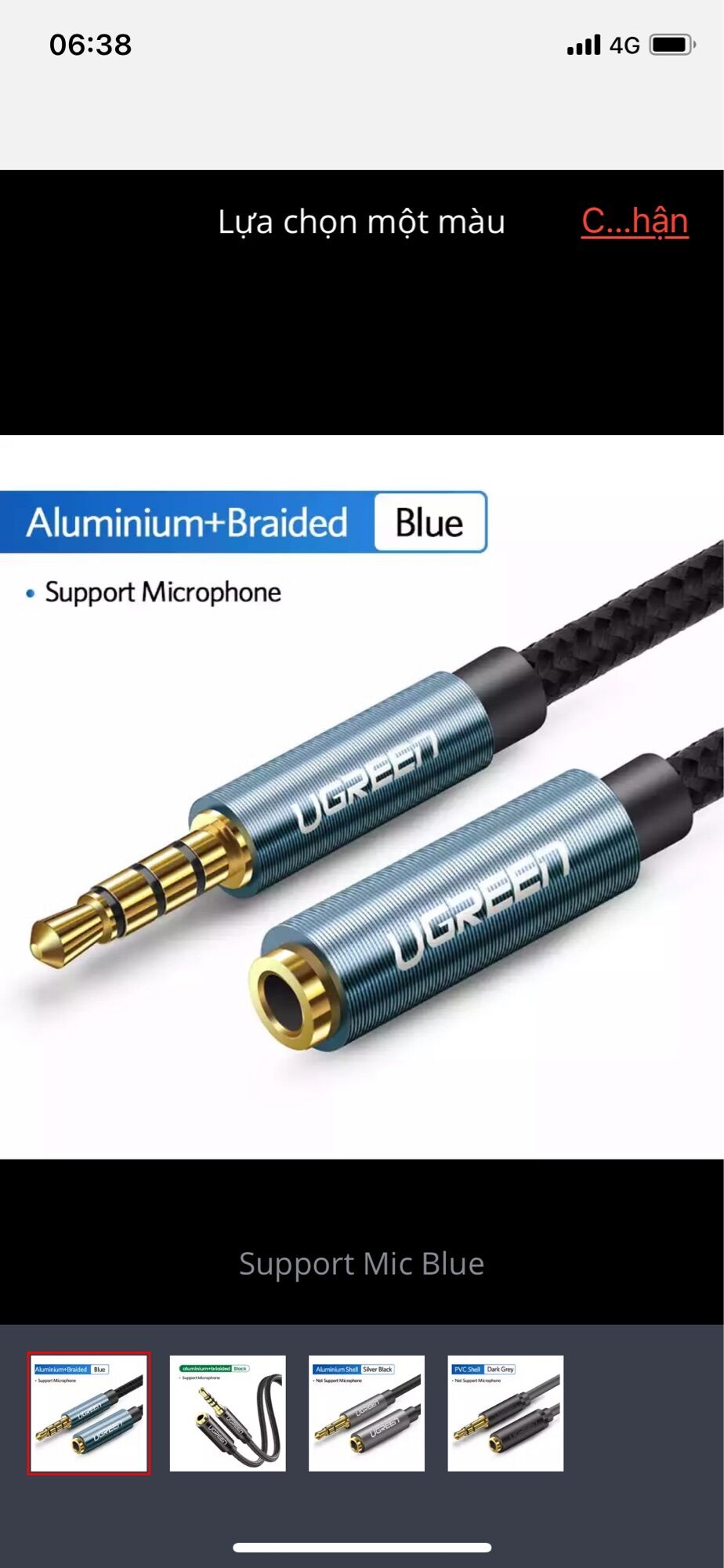 Cáp nối dài loa Ugreen chuẩn 3.5