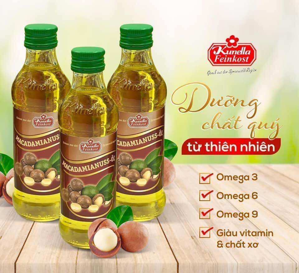 Dầu hạt macca nguyên chất Kunella Đức 100ml