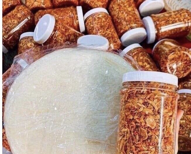 BÁNH TRÁNG PHƠI SƯƠNG 500g + 200g muối tôm hành phi