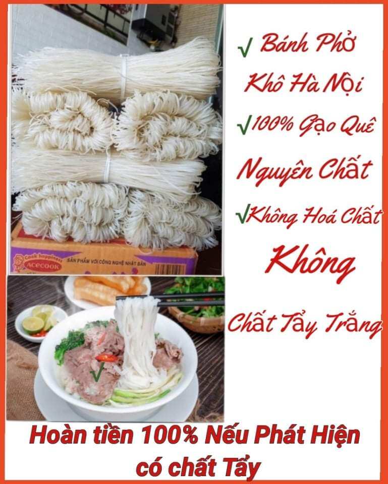 2kg phở gạo khô - bánh phở khô , bánh đa canh