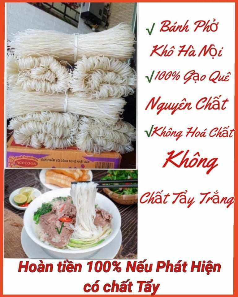 2KG Phở Gạo Khô - Bánh Phở Khô , Bánh Đa Canh
