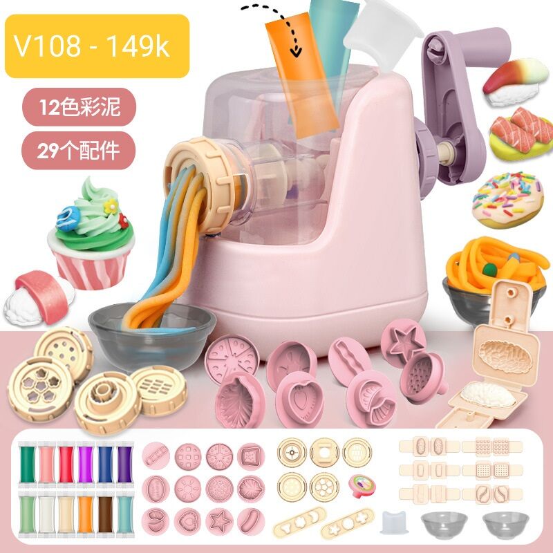 Bộ đồ chơi đất nặn làm bánh, mỳ, kem
