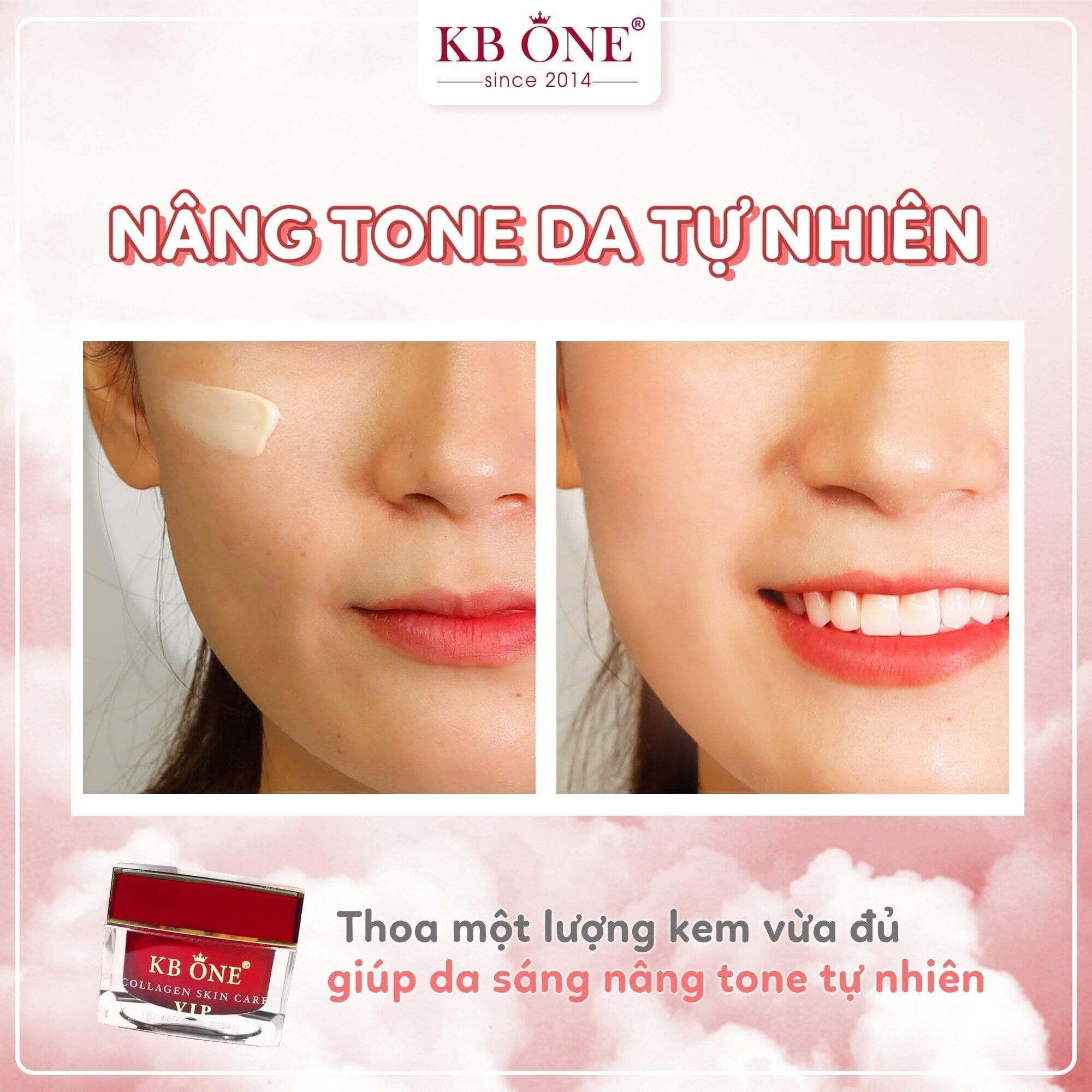 Kem KB.ONE VIP Đỏ 50gr Dưỡng Trắng Da Mặt Cao Cấp