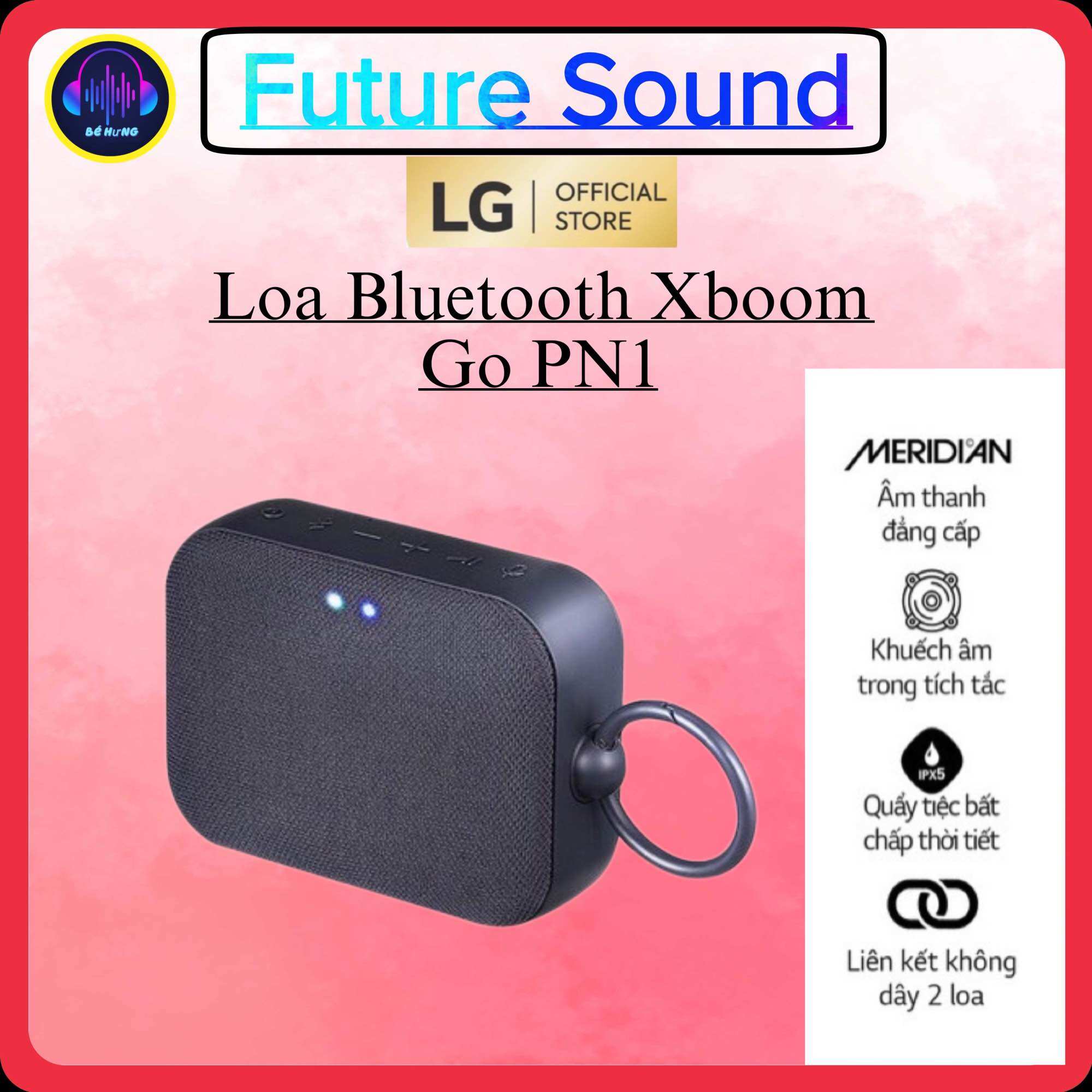 Loa bluetooth di động lg xboomgo pn1 - hàng chính hãng