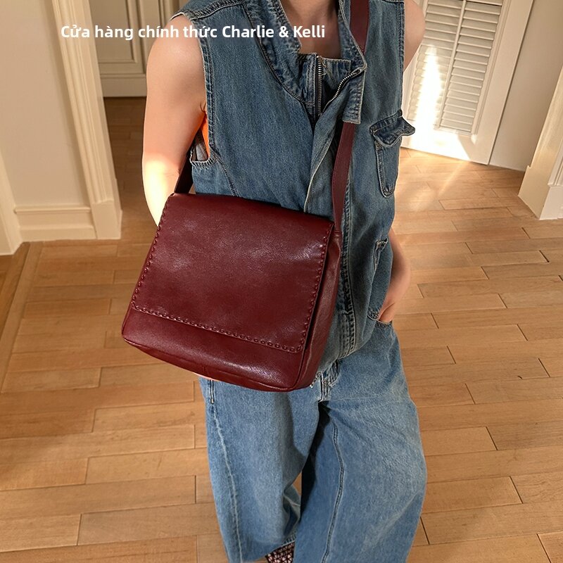 Retro Shoulder Messenger Bag Giá 1,044,000 Đồng*Miễn phí vận chuyển