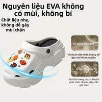 ANSHANGFEN | Dép Bánh Mì Nữ Mùa Hè Đế 8cm Chống Nặng