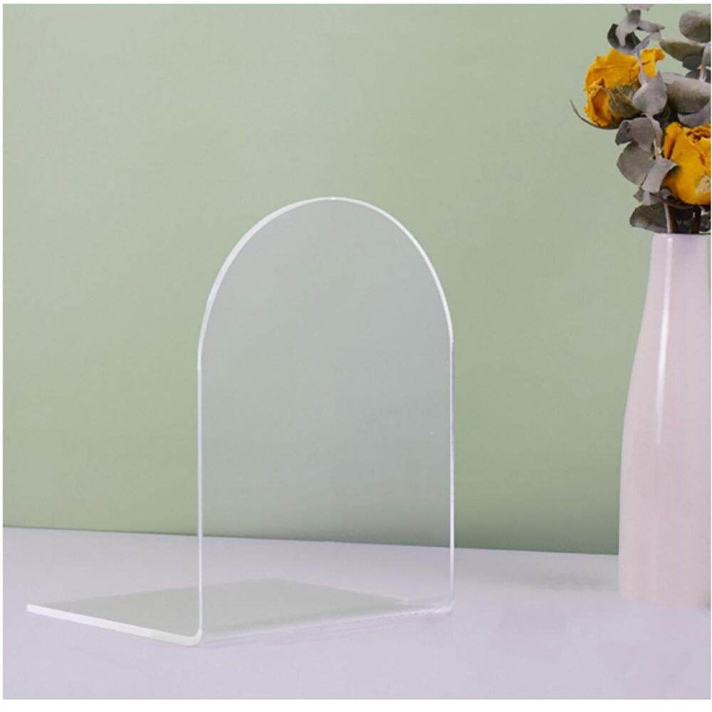 Giá Đỡ Sách Acrylic Trong Suốt Chống Trượt Dùng Để Sắp Xếp Sách Trên Bàn Làm Việc Giá Sách Thư Viện Trường Học