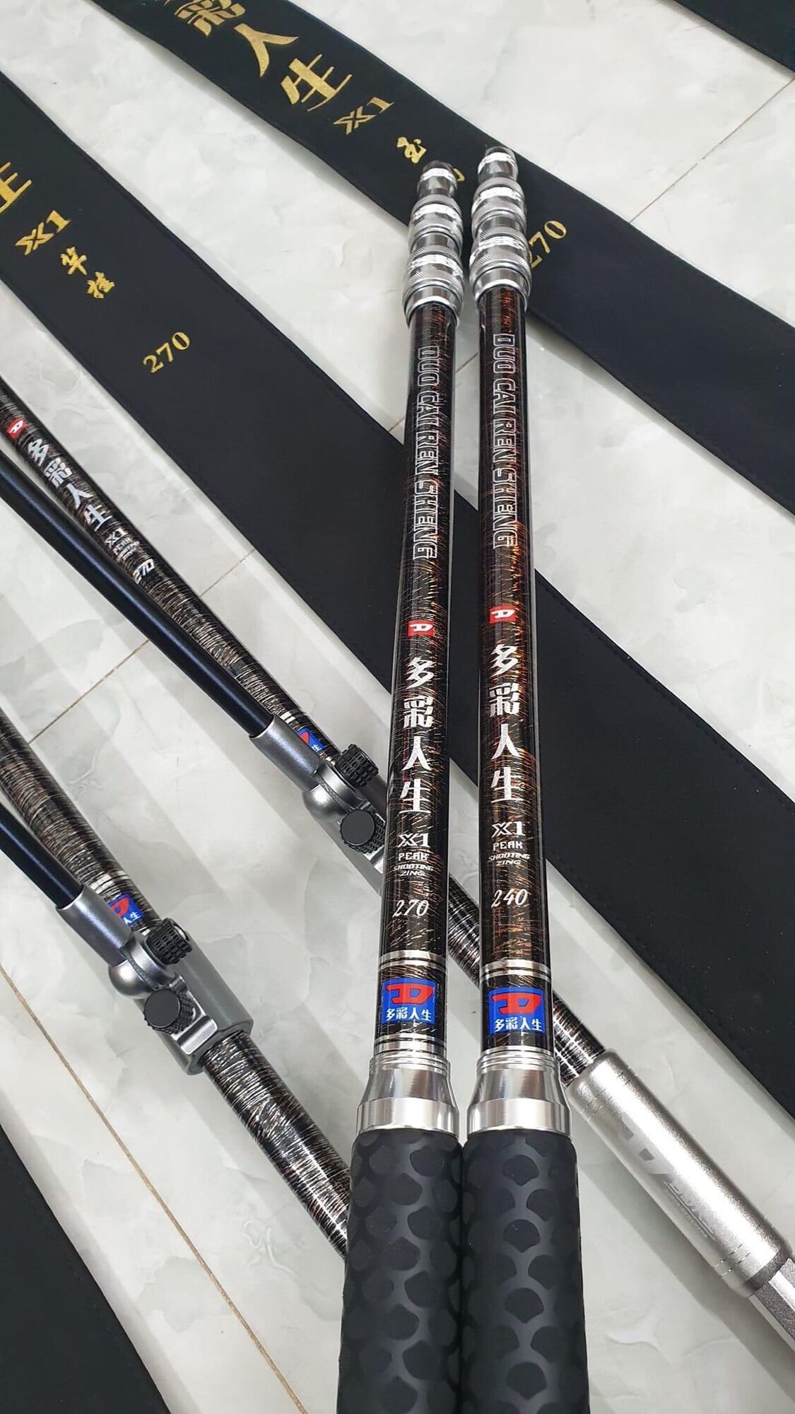 GÁC CẦN VÀ CÁN VỢT SĂN HÀNG- Gác cần và cán vợt X1 cacbon cao cấp - DO CAU PHAM MINH