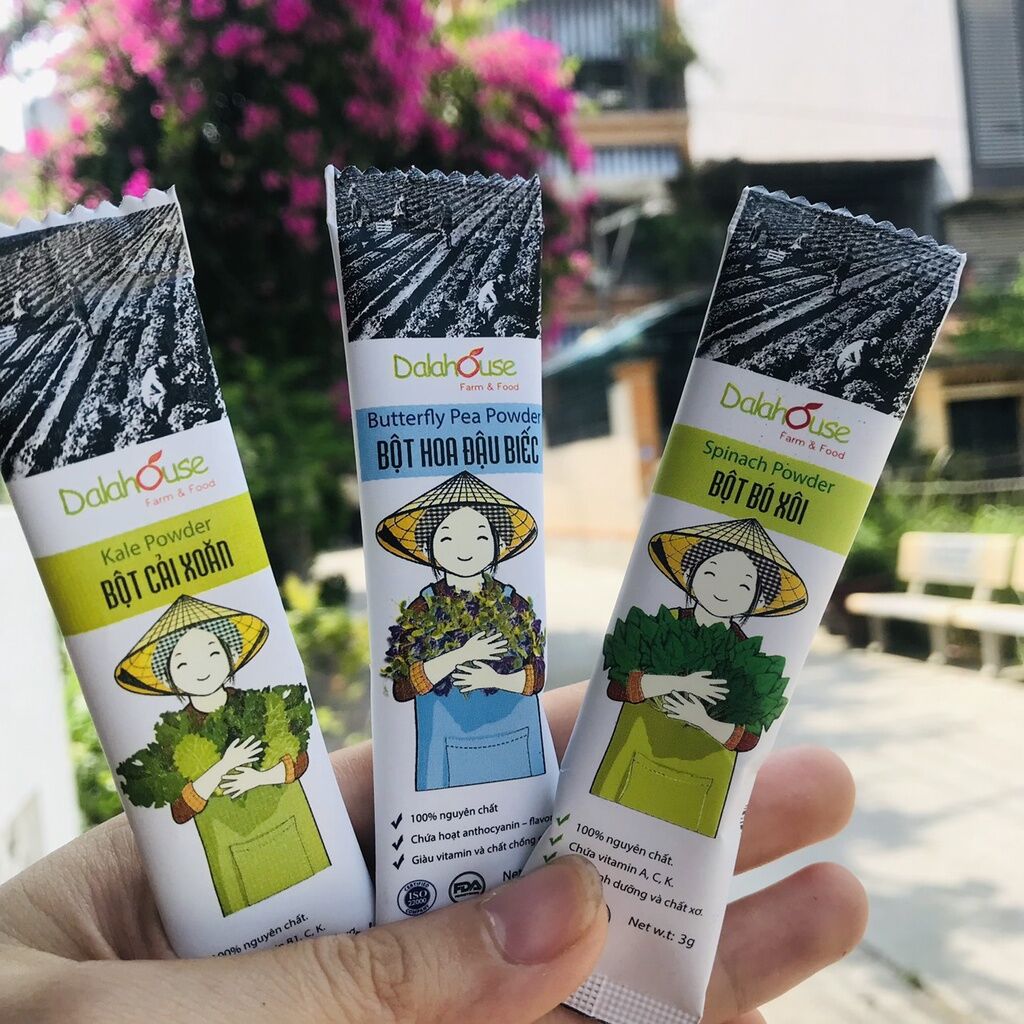 Bột rau củ hữu cơ cho bé ăn dặm Dalahouse gói 3g tiện dụng