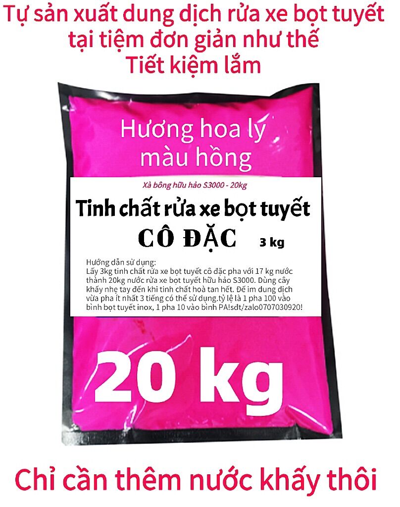 Tinh chất rửa xe bọt tuyết hữu hảo cô đặc 3kg