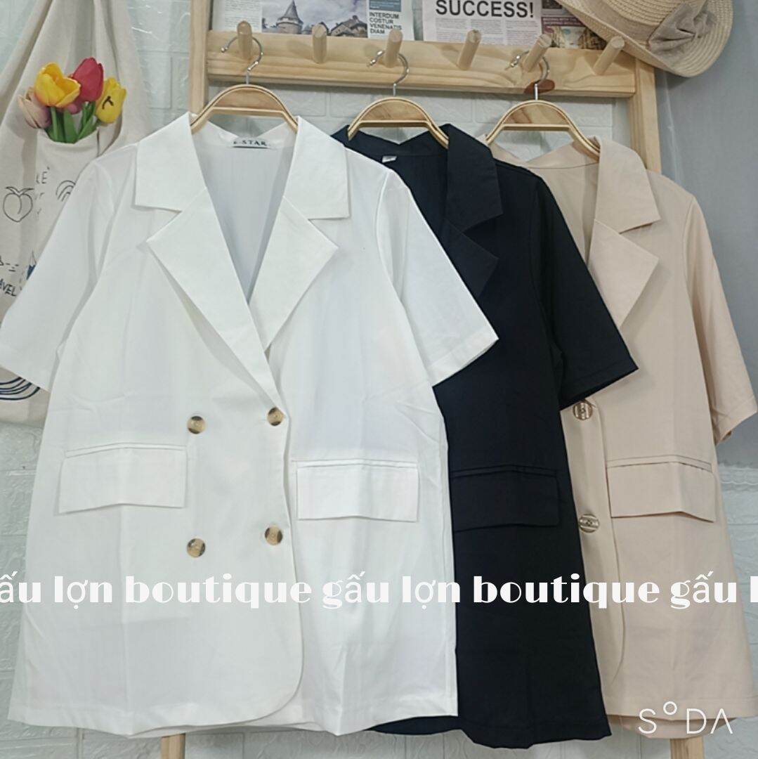 áo blazer cộc tay 4 cúc ảnh thật