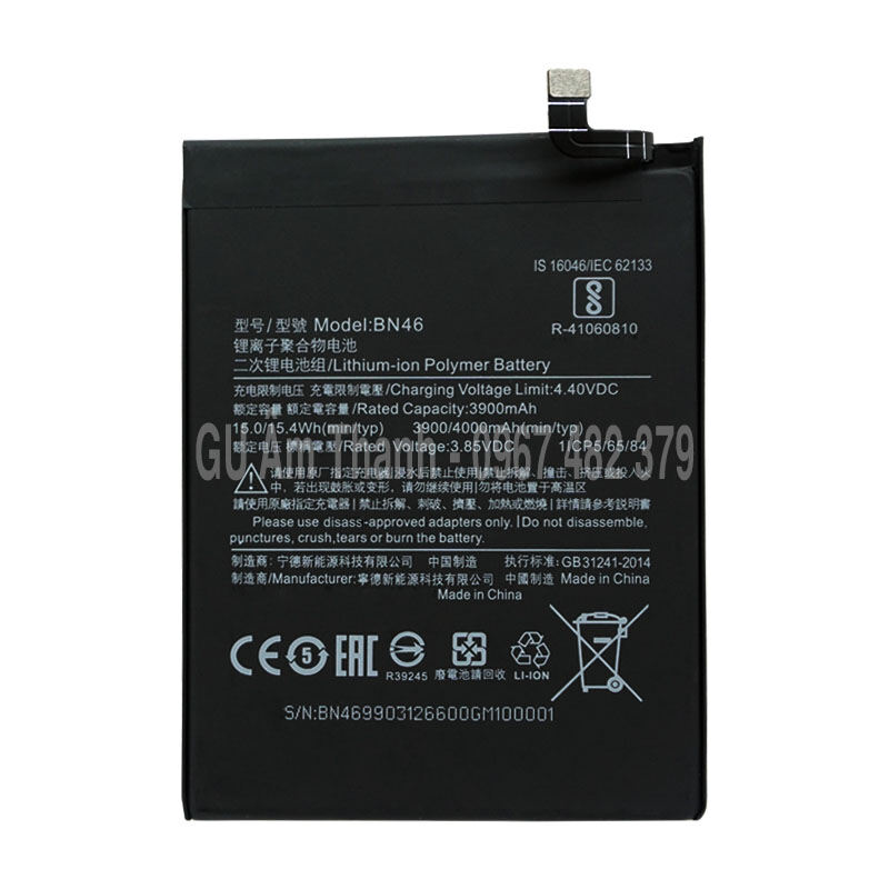 Pin thay thế cho xiaomi redmi note 8 m1908c3jg 4000mah zin