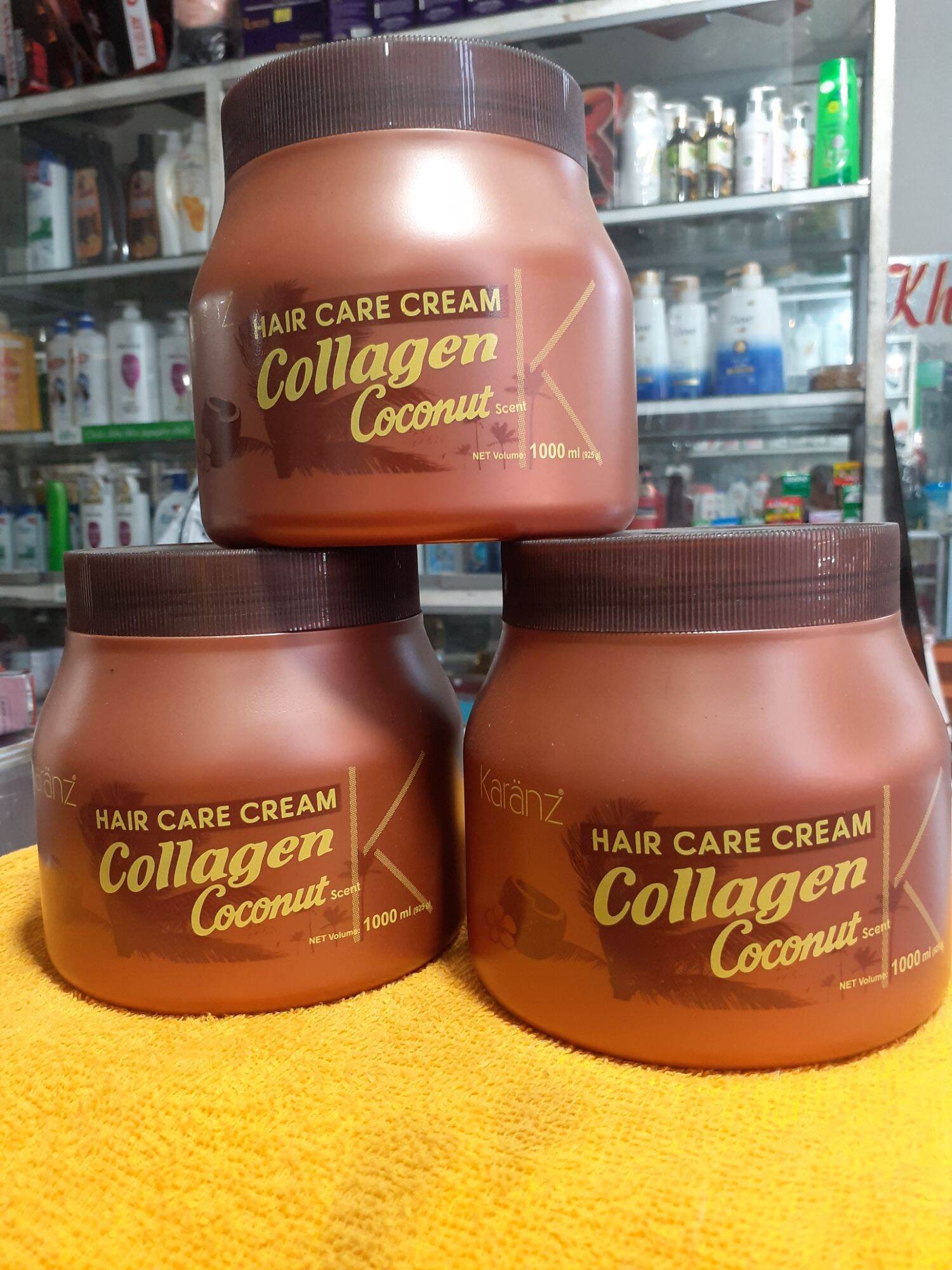 Kem hấp ủ tóc karanz collagen hương dừa 1000 ml