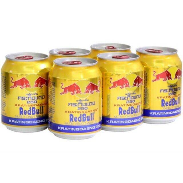 Lốc nước tăng lực RedBull thái lan ( 6 lon× 250 ml )