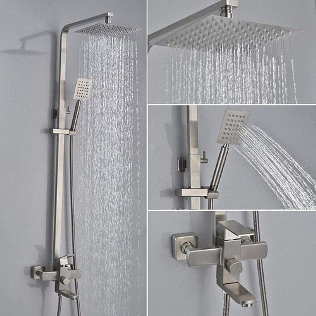 Sen cây inox 304 vuông bộ sen cây